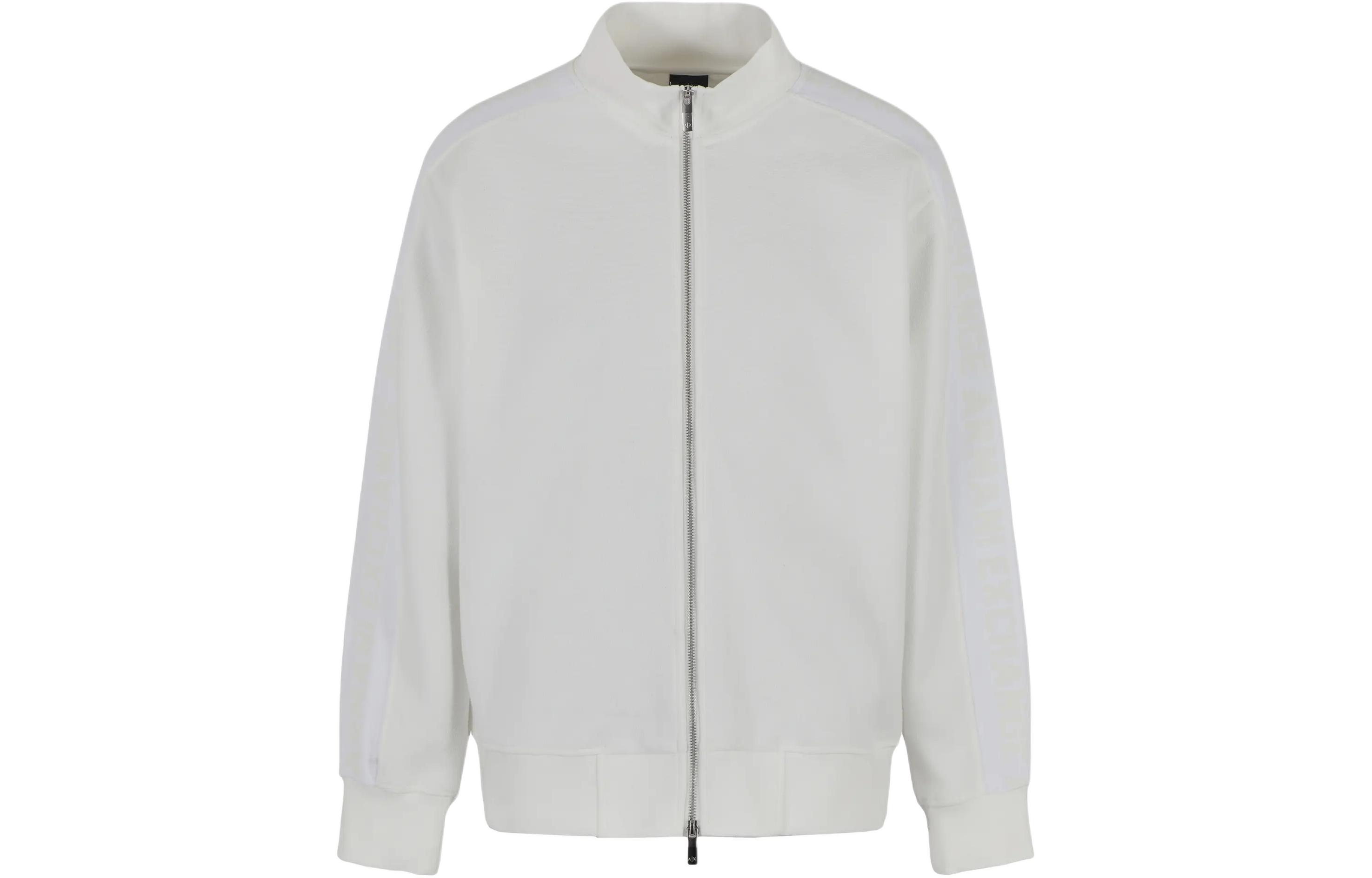 Details for ARMANI EXCHANGE SS24 Jaket Logo Tape Stand Collar Zip-Up. 3DZMLQ-ZJLGZ-1583