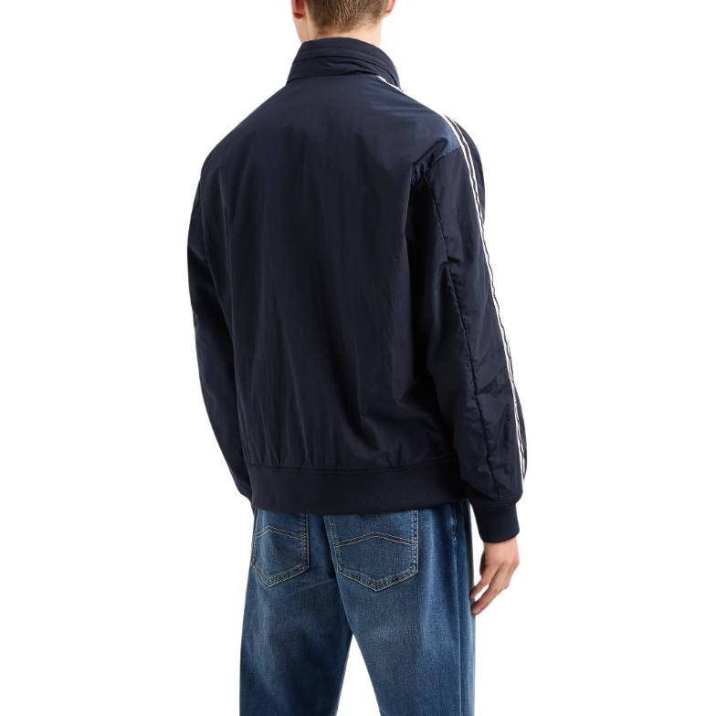 ARMANI EXCHANGE SS24  Navy Blue Logo Embroidered Hoodie Cotton Jacket. 8NZB99-ZNXXZ-1510 圖 4