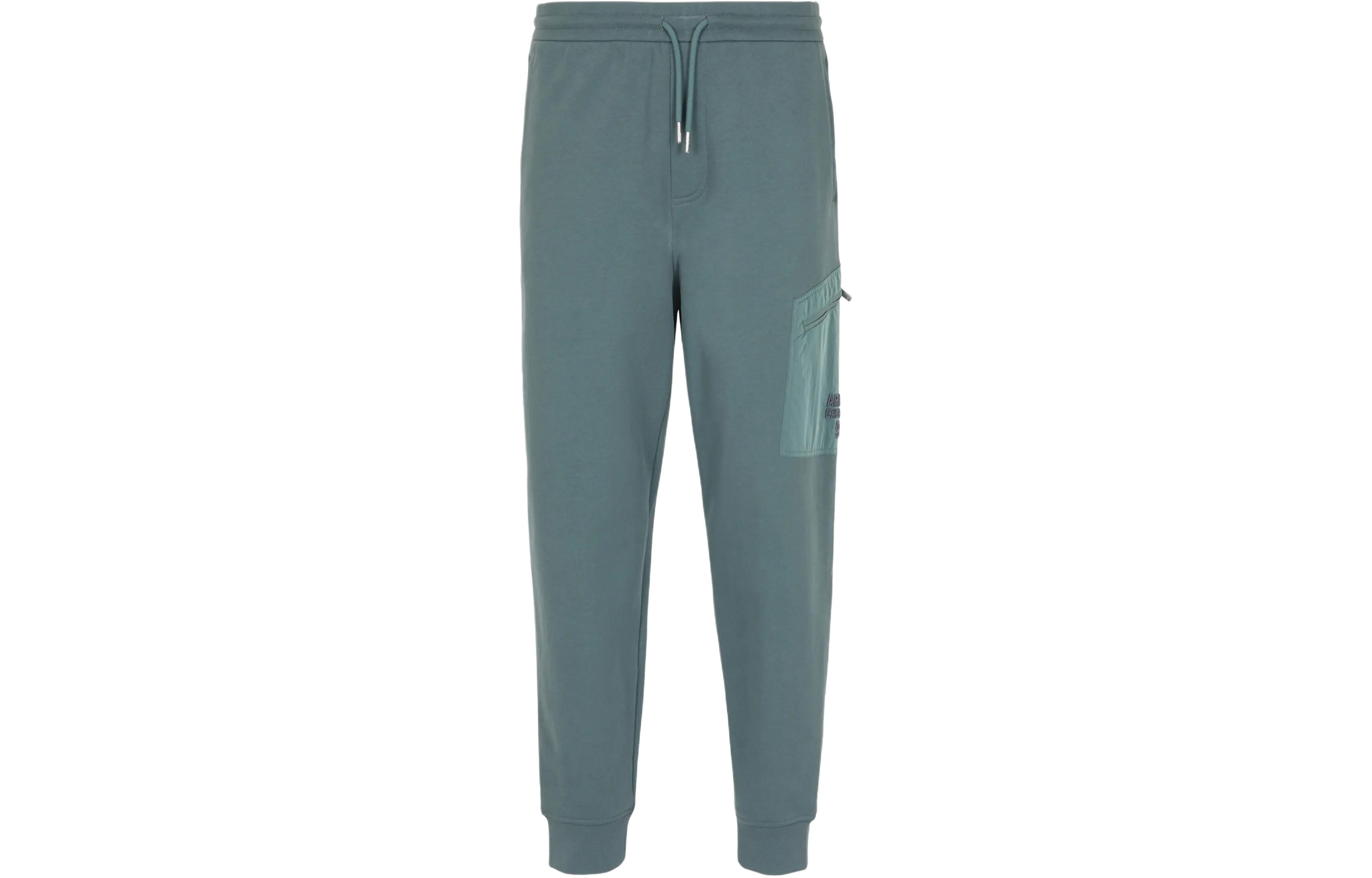 ARMANI EXCHANGE SS24  Tapered Logo Patchwork Embroidered Casual Pants. 3DZPLK-ZJ4XZ-1888