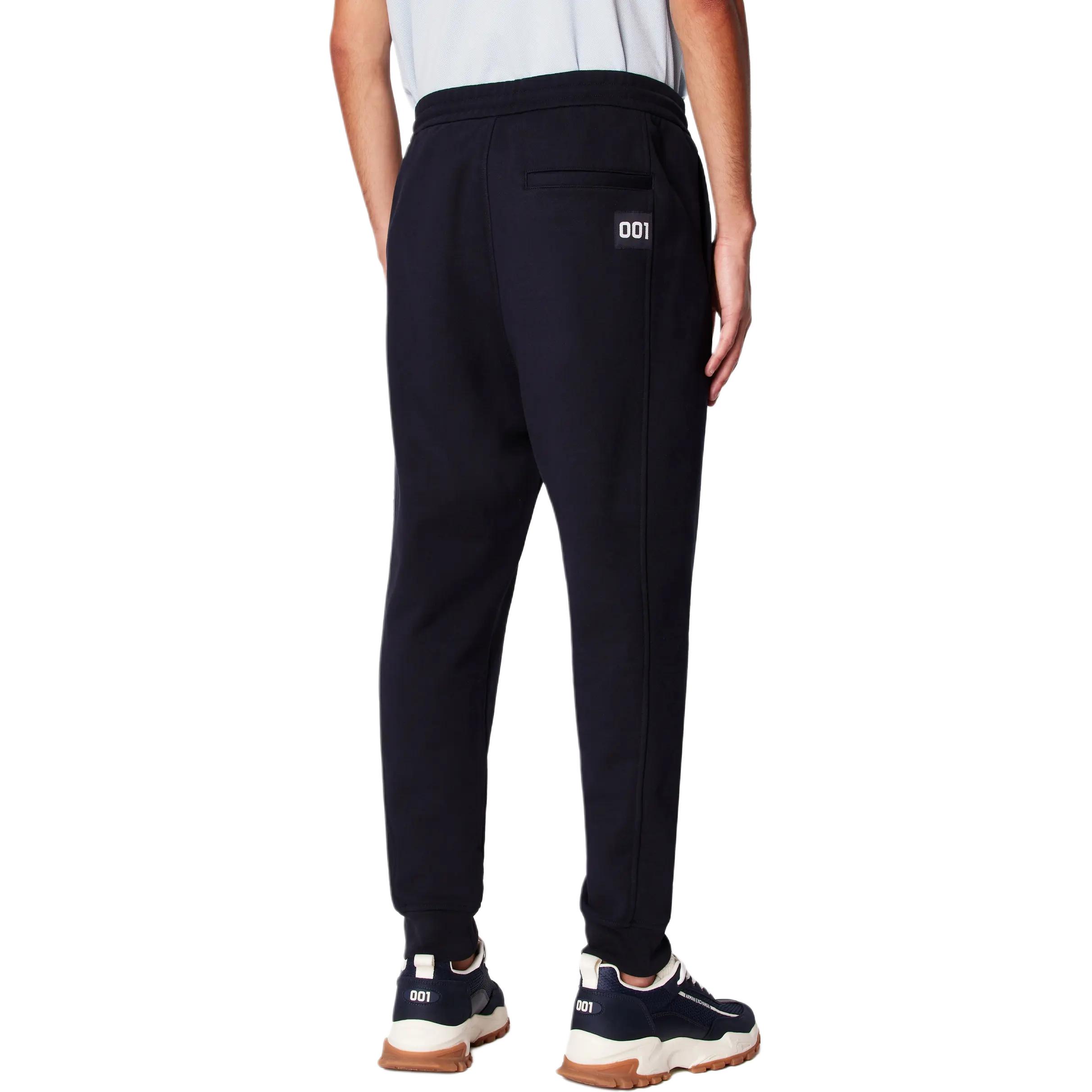 Shop ARMANI EXCHANGE SS24 男裝錐形標誌拼布刺繡休閒長褲 3DZPLK-ZJ4XZ-1888