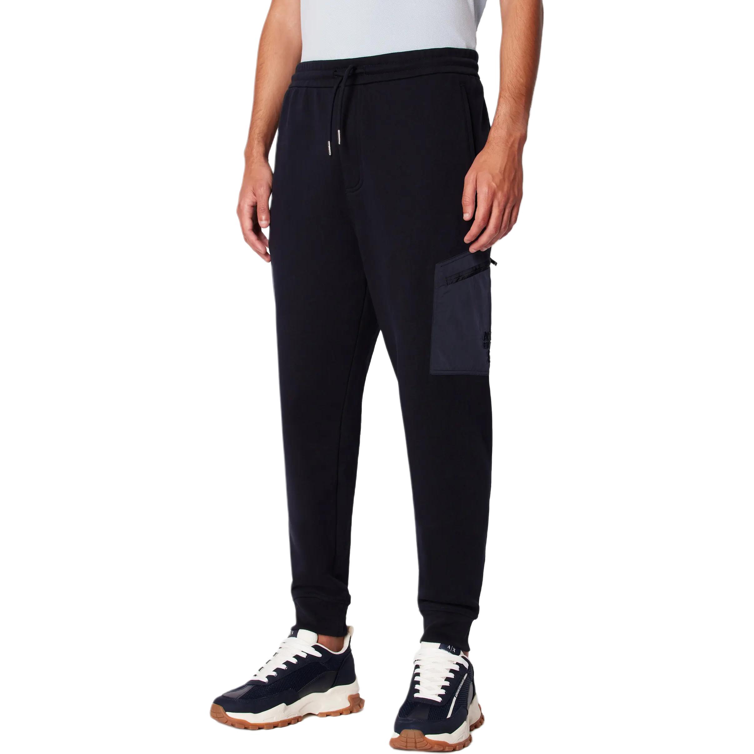 Purchase ARMANI EXCHANGE SS24 男裝錐形標誌拼布刺繡休閒長褲 3DZPLK-ZJ4XZ-1888