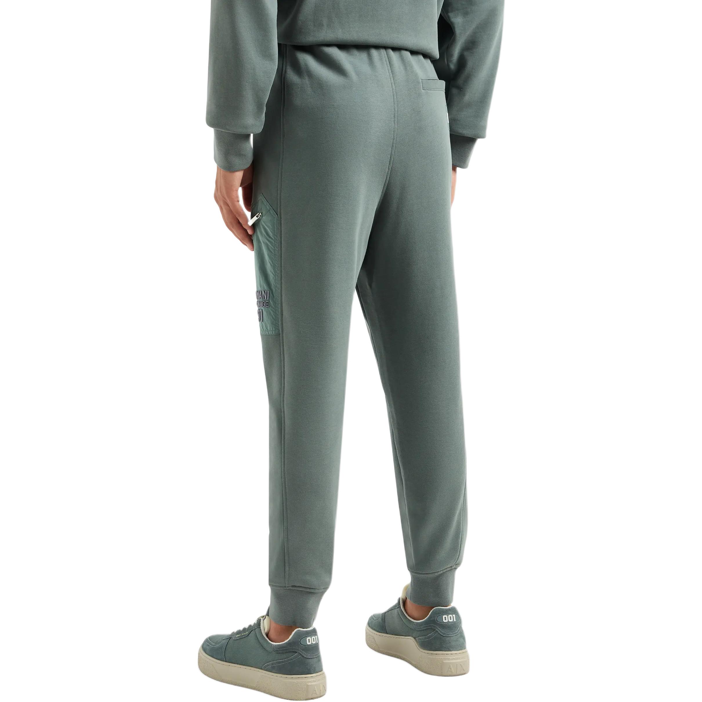 Cheap ARMANI EXCHANGE SS24 男裝錐形標誌拼布刺繡休閒長褲 3DZPLK-ZJ4XZ-1888