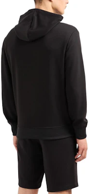 Armani Exchange SS24 黑色字母印花抽繩寬鬆版連帽衫 3DZMSB-Z9N1Z-1200 Details for Armani Exchange SS24 黑色字母印花抽繩寬鬆版連帽衫 3DZMSB-Z9N1Z-1200