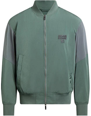 Armani Exchange SS24 Green Zip-Up Jacket with Embroidered Logo 3DZBL8-ZN3BZ-1888 Buy Armani Exchange SS24 Green Zip-Up Jacket with Embroidered Logo 3DZBL8-ZN3BZ-1888