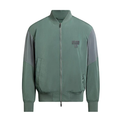 Armani Exchange SS24 Green Zip-Up Jacket with Embroidered Logo 3DZBL8-ZN3BZ-1888