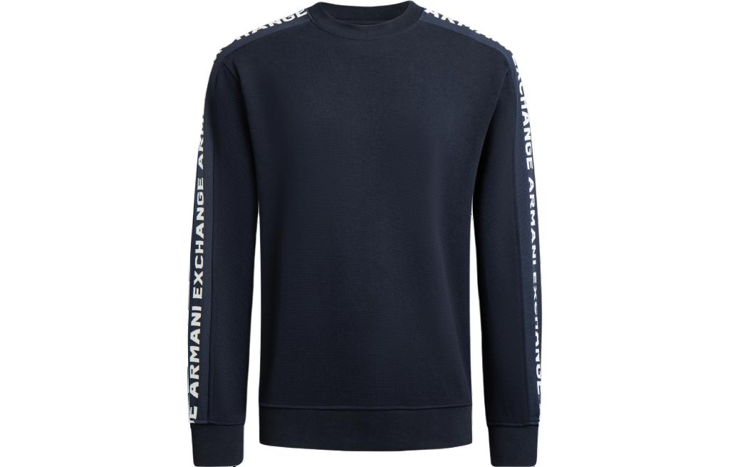 Lookbook Armani Exchange SS24 Logo Crewneck Long Sleeve Sweatshirt 3DZMLA-ZJLGZ-1888