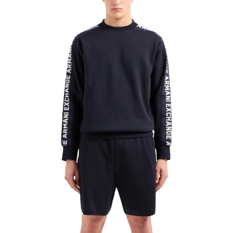 Purchase Armani Exchange SS24 Logo Crewneck Long Sleeve Sweatshirt 3DZMLA-ZJLGZ-1888