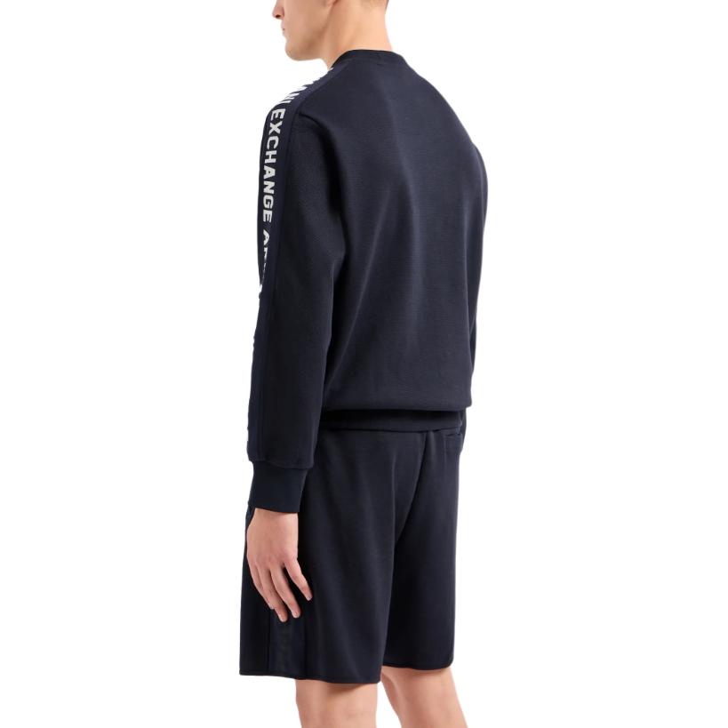 Details for Armani Exchange SS24 Logo Crewneck Long Sleeve Sweatshirt 3DZMLA-ZJLGZ-1888