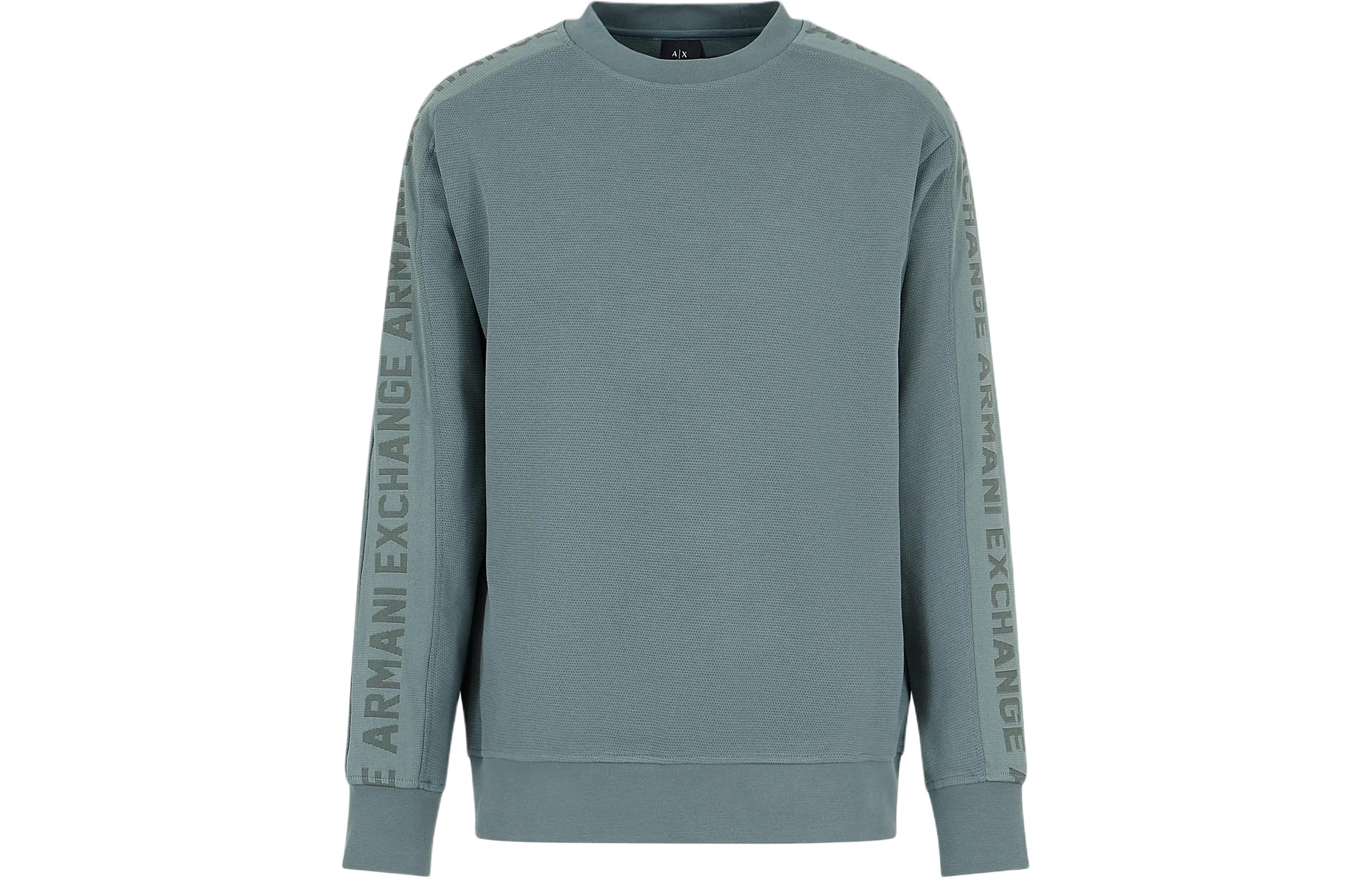 Cheap Armani Exchange SS24 Logo Crewneck Long Sleeve Sweatshirt 3DZMLA-ZJLGZ-1888