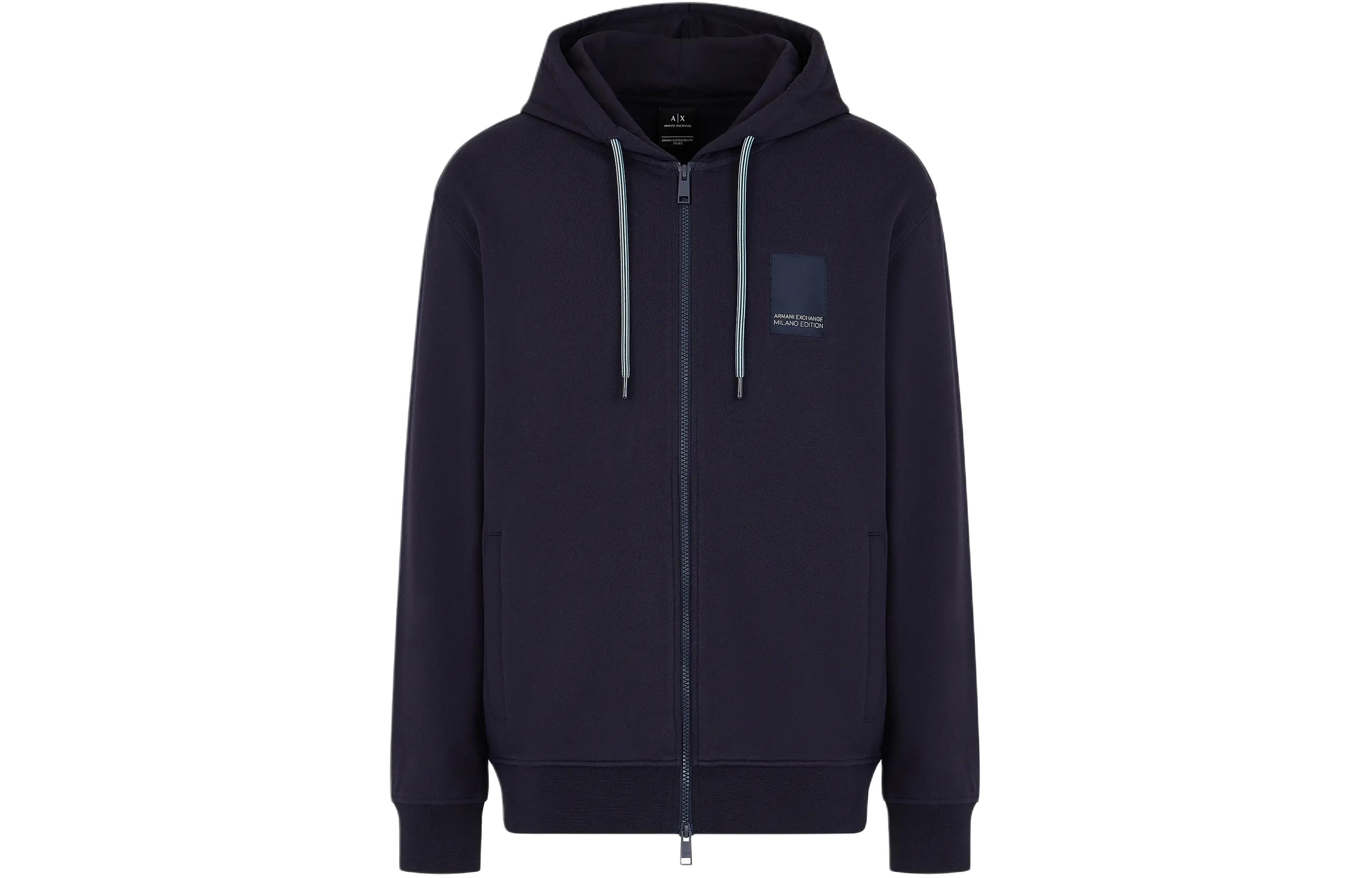 Order Armani Exchange SS24 標誌連帽全拉鍊運動衫 3DZMHS-ZJGGZ-1792