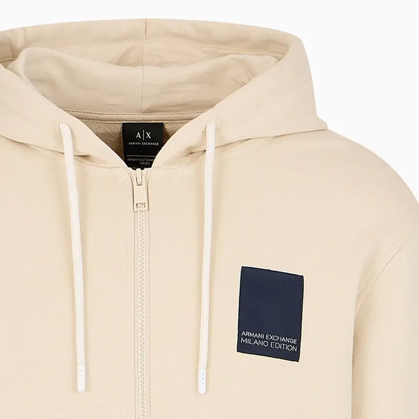 Sizing Armani Exchange SS24 標誌連帽全拉鍊運動衫 3DZMHS-ZJGGZ-1792
