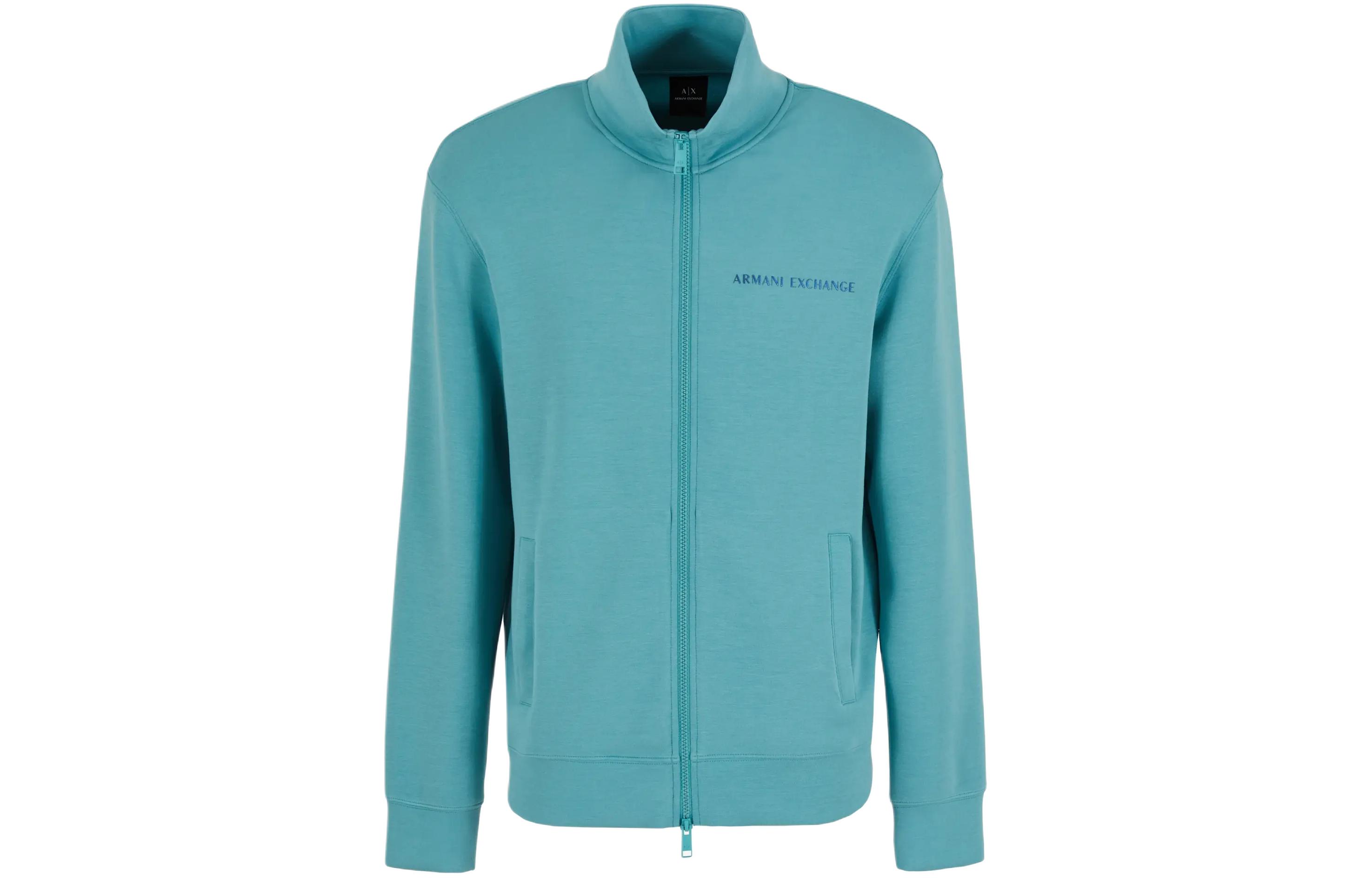 Armani Exchange SS24 Logo Print Stand Collar Jacket 3DZMJF-ZJZDZ-15DG