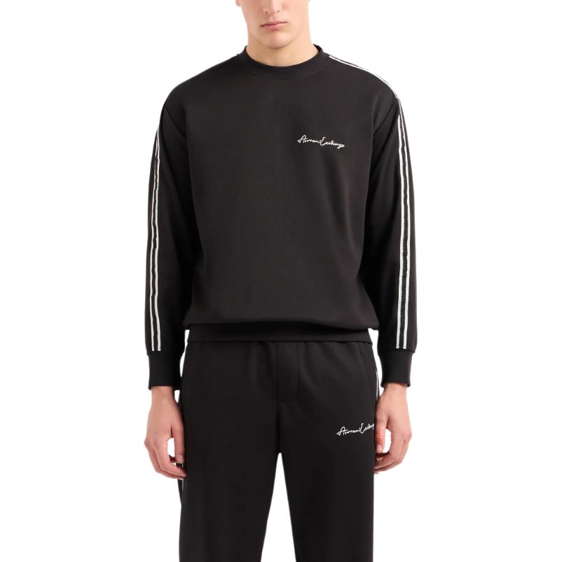 Sizing Armani Exchange SS24 Logo條紋寬鬆長袖圓領衛衣 8NZMSG-Z9N1Z-1510