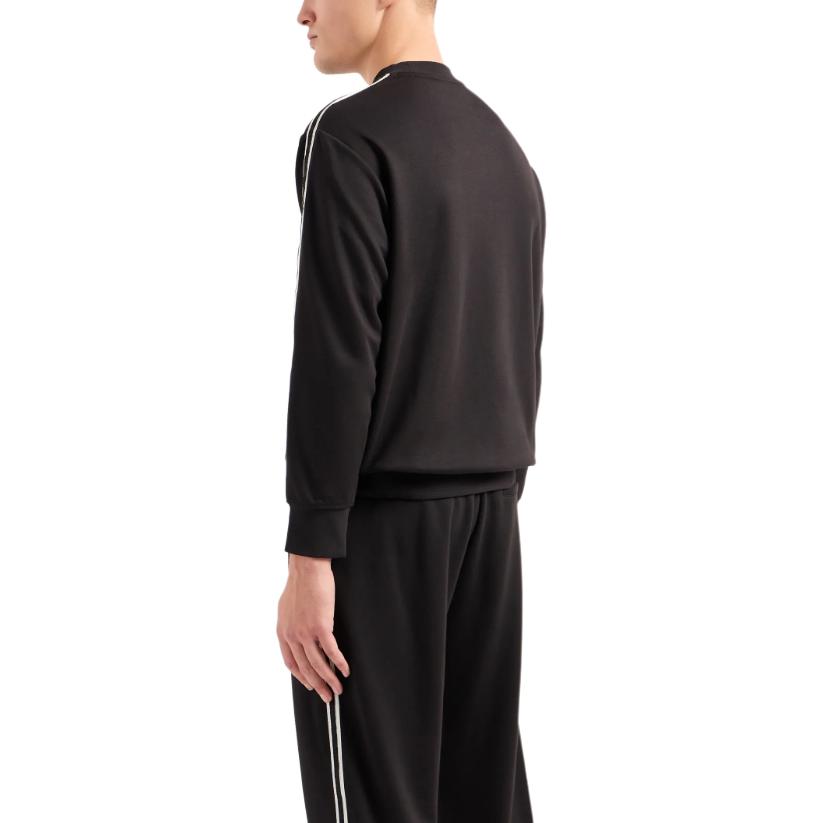 Cheap Armani Exchange SS24 Logo條紋寬鬆長袖圓領衛衣 8NZMSG-Z9N1Z-1510