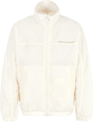 ARMANI EXCHANGE SS24 Logo Zip-Up Jacket Off-White Long Sleeve Coat 3DZB03-ZN3NZ-1793 Order ARMANI EXCHANGE SS24 Logo Zip-Up Jacket Off-White Long Sleeve Coat 3DZB03-ZN3NZ-1793