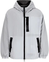 Armani Exchange SS24 Reversible Hooded Zip Jacket Gray - Letter Logo Design 3DZB23-ZN4FZ-6916 Armani Exchange SS24 Reversible Hooded Zip Jacket Gray - Letter Logo Design 3DZB23-ZN4FZ-6916