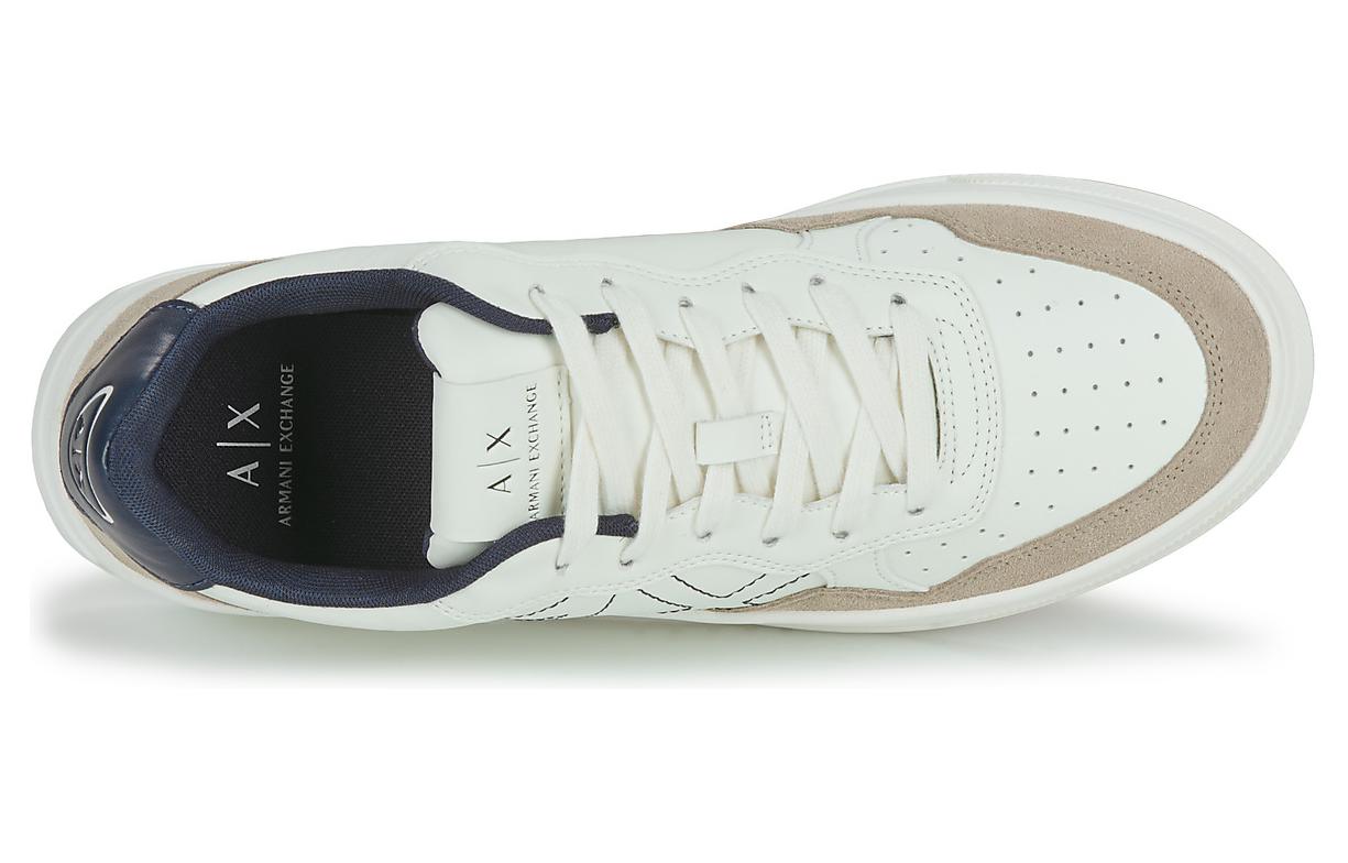 Armani Exchange Suede Low-Top Sneakers 'White' 圖 4