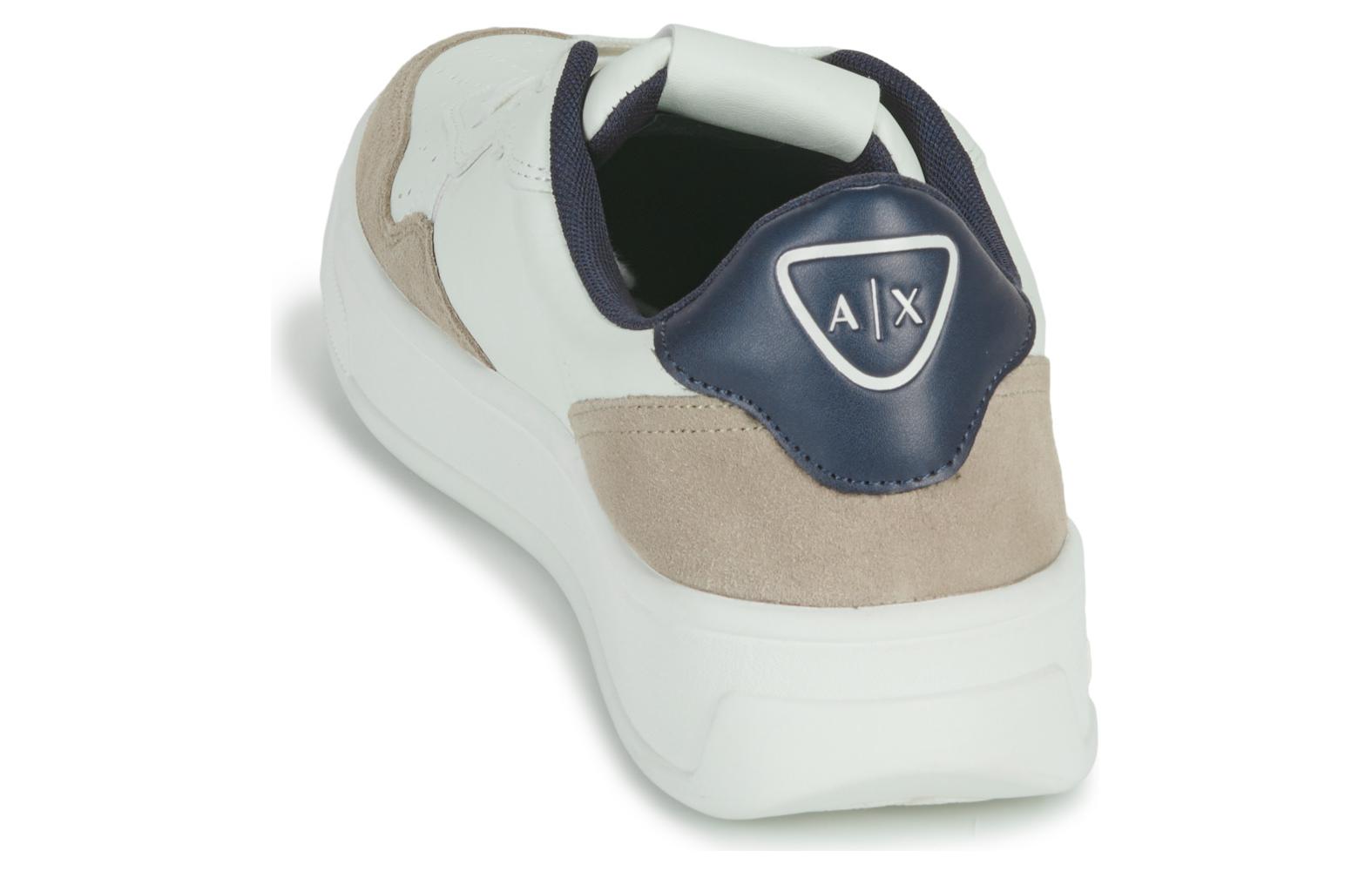 Armani Exchange Suede Low-Top Sneakers 'White' 圖 5