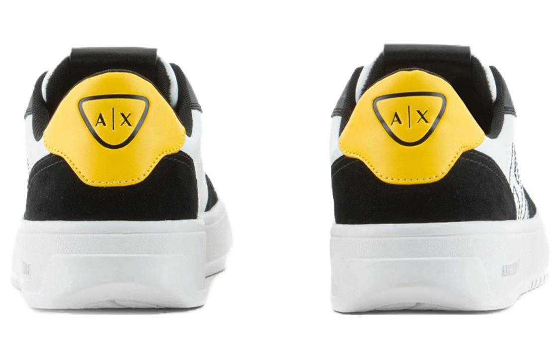 Armani Exchange Suede Low Top 'White Black Yellow' 圖 4