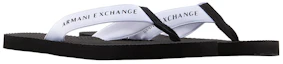 Lookbook Armani Exchange Toe Post Fashion Flip Flops 'White' XUQ003XV6771R326