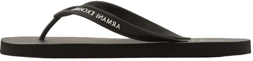Armani Exchange Toe Post Fashion Sandal 'Black' XUQ002XV676100002 Armani Exchange Toe Post Fashion Sandal 'Black' XUQ002XV676100002