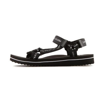 Armani Exchange Velcro Flat Fashion Sandals 'Black'
