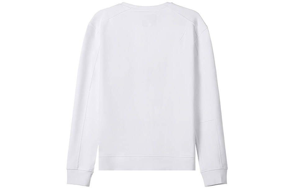 Lookbook Armani Exchange White Cotton Embroidered Logo Crewneck Sweatshirt 8NZMPA-ZJ1ZZ-1100