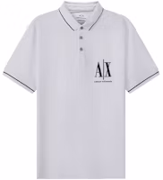 Armani Exchange White Embroidered Logo Polo Shirt SS22 Cotton 8NZFPA-Z8M5Z-1100 Armani Exchange White Embroidered Logo Polo Shirt SS22 Cotton 8NZFPA-Z8M5Z-1100
