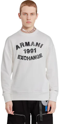 Armani Exchange 白色刺繡Logo格紋寬鬆版圓領休閒上衣 6RZMGA-ZJ4XZ-1116 Purchase Armani Exchange 白色刺繡Logo格紋寬鬆版圓領休閒上衣 6RZMGA-ZJ4XZ-1116