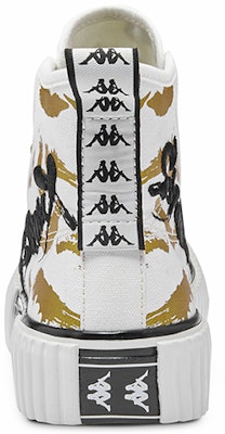 Kappa 藝術家聯名系列 五行金 高幫 板鞋 男女同款 白金 Details for Kappa 藝術家聯名系列 五行金 高幫 板鞋 男女同款 白金