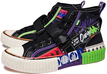 Kappa艺术家联名高帮帆布鞋'黑色' K09Y5VS96-990 Purchase Kappa艺术家联名高帮帆布鞋'黑色' K09Y5VS96-990