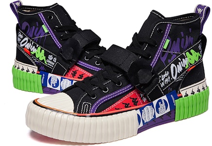 Kappa艺术家联名高帮帆布鞋'黑色' K09Y5VS96-990 Details for Kappa艺术家联名高帮帆布鞋'黑色' K09Y5VS96-990