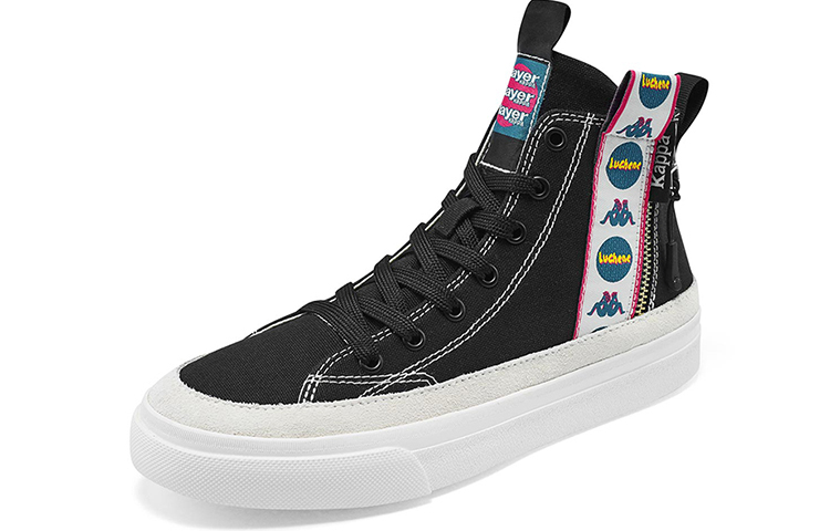 Kappa Artist Collab High-Top Canvas Sneaker 'Black' 圖 2