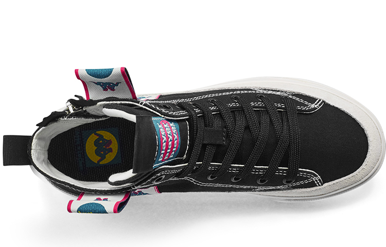 Kappa Artist Collab High-Top Canvas Sneaker 'Black' 圖 4