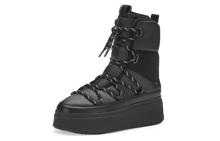 Order Ash 'Black Knit Fashion Warm-Lined Chunky Mid-Calf Snow Boots' FW23-S-137990-001