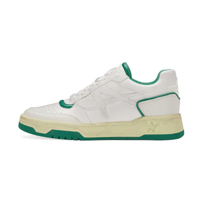 Ash Blake Leather Low Top 'Color-Block White'