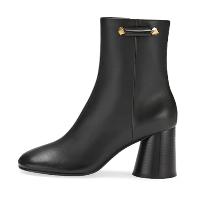 Ash Clone Jack 7.8cm 'Black Leather Elastic Fashion Ankle Boot'