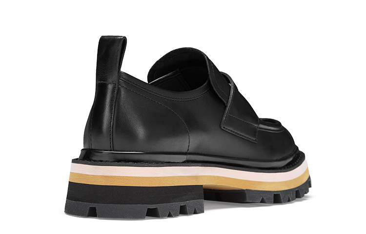 Ash GENIAL BIS 'Black Leather Thick-Sole Loafers' 圖 3