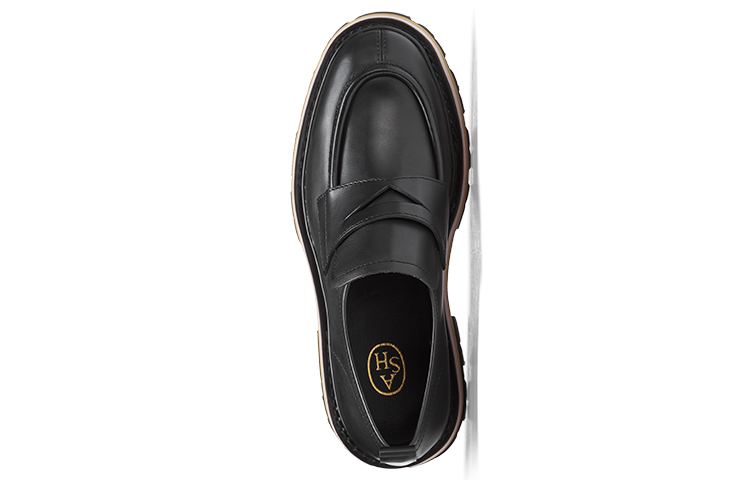 Ash GENIAL BIS 'Black Leather Thick-Sole Loafers' 圖 4