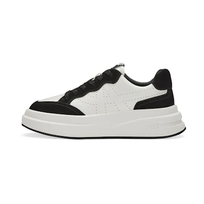 Ash Low-Top Platform Sneakers 'Black and White Leather'