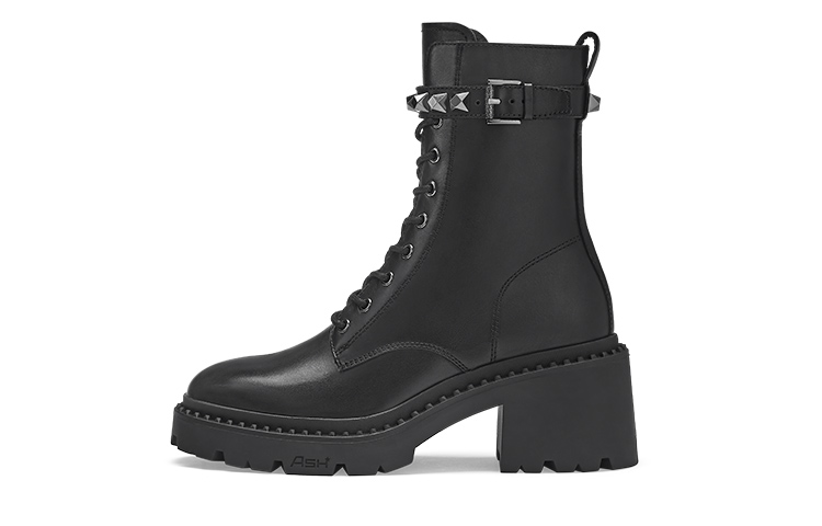 Ash Martin Boots 'Black Leather Platform' FW23-M-137978-001