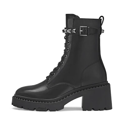 Ash Martin Boots 'Black Leather Platform'