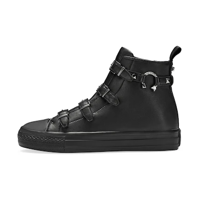 Ash Victim High Top 'Studded Distressed Black'