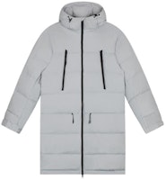 Asics Grey Waterproof Long Hooded Down Jacket 2031D744-020 Asics Grey Waterproof Long Hooded Down Jacket 2031D744-020