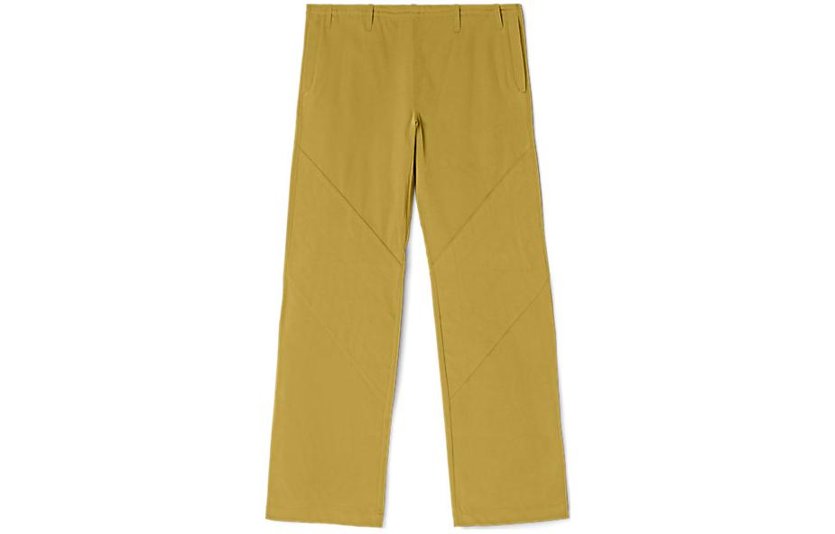 Order 아식스 루즈핏 캐주얼 팬츠 옐로우 솔리드 컬러. 2203A230-750