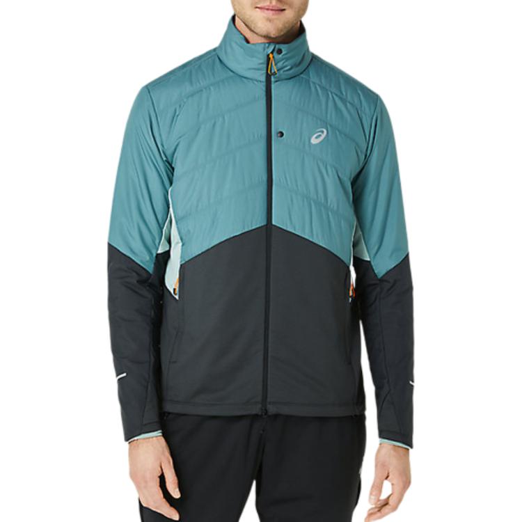 Asics  Patchwork Long-Sleeve Zip-Up Jacket Blue Green 2011C936-400