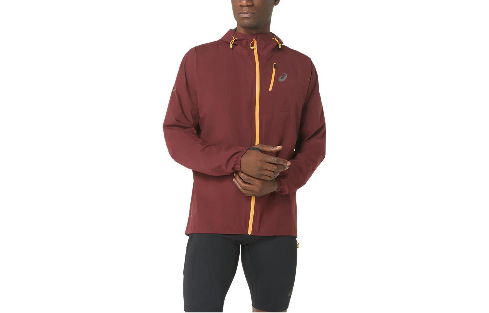 Order Asics Jaket Hoodie Full-Zip Merah 2011C259-600