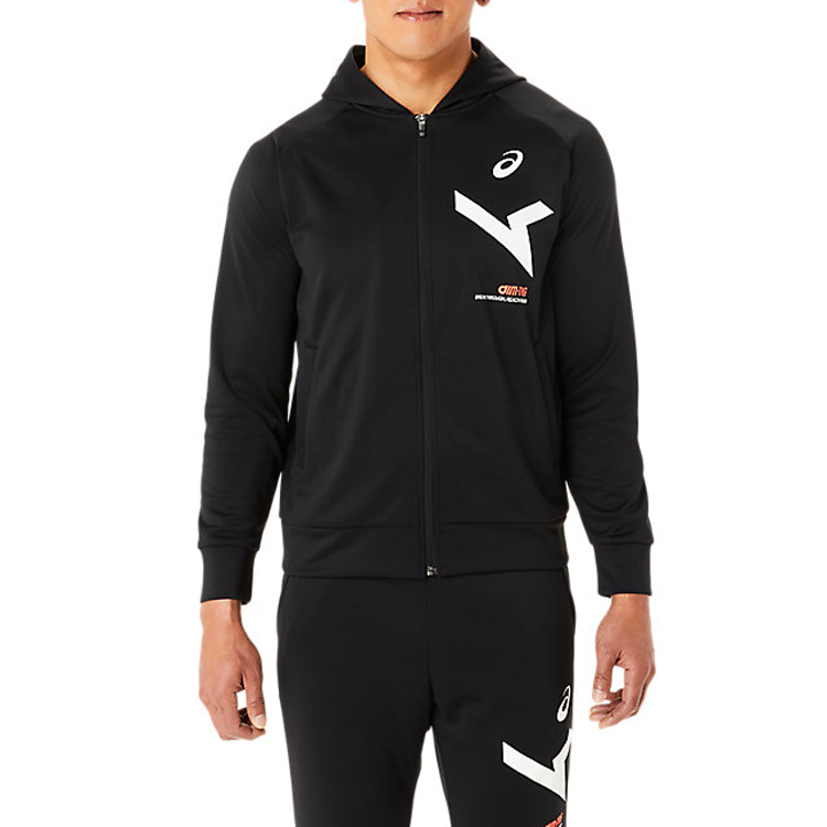 ASICS A-I-M Black Hooded Zip-Up Jacket - Sweat-Wicking & Quick-Dry 2031E266-001