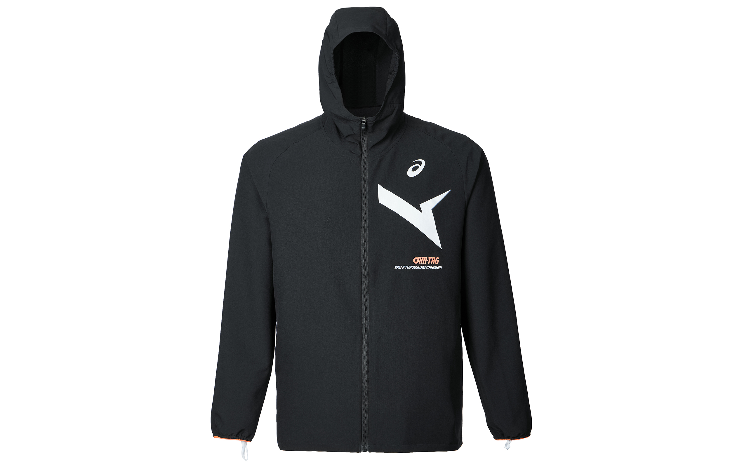 ASICS A-I-M Graphic Print Zip Hoodie Jacket Black 2031E534-001