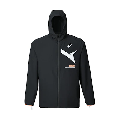 ASICS A-I-M Graphic Print Zip Hoodie Jacket Black 2031E534-001